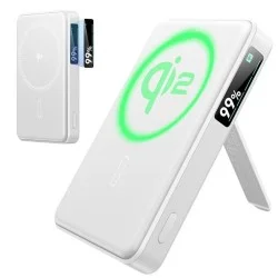 ESR Power Bank 10000mAh Qi2 MagSlim Kickstand - White